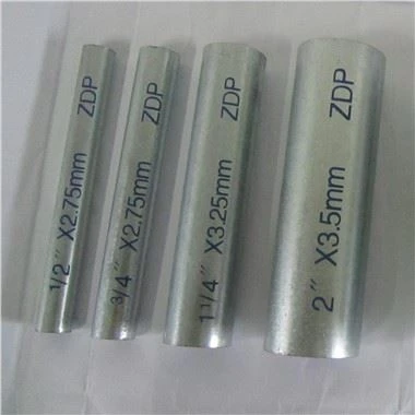 ASTM の熱いすくいの電流を通されたコーティングの円形の管は建築構造のための Gi の鉄の鋼管の価格を溶接しました